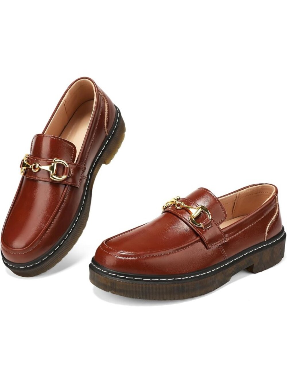 Comfortable Women's Penny Loafers with Arch Support & Memory Foam - Casual